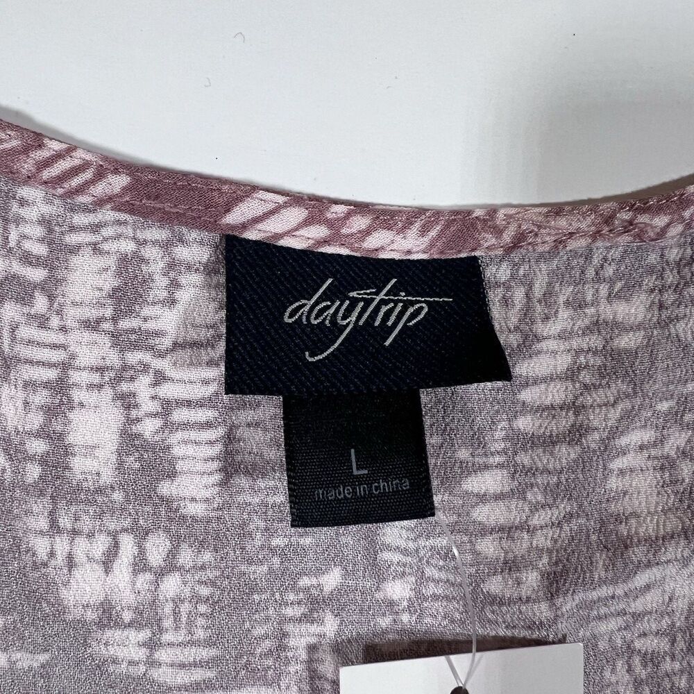 Daytrip By Buckle Sleeveless Tiered Babydoll Tank Top Shirt Women's Large NWT - Picture 5 of 7
